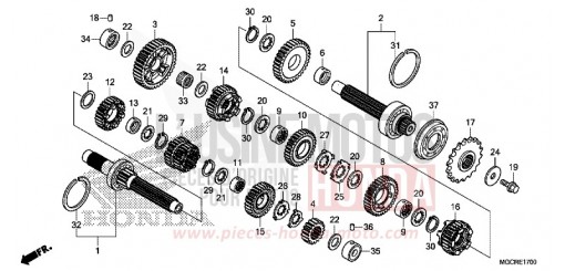 BOITE DE VITESSES CB1100CAJ de 2018